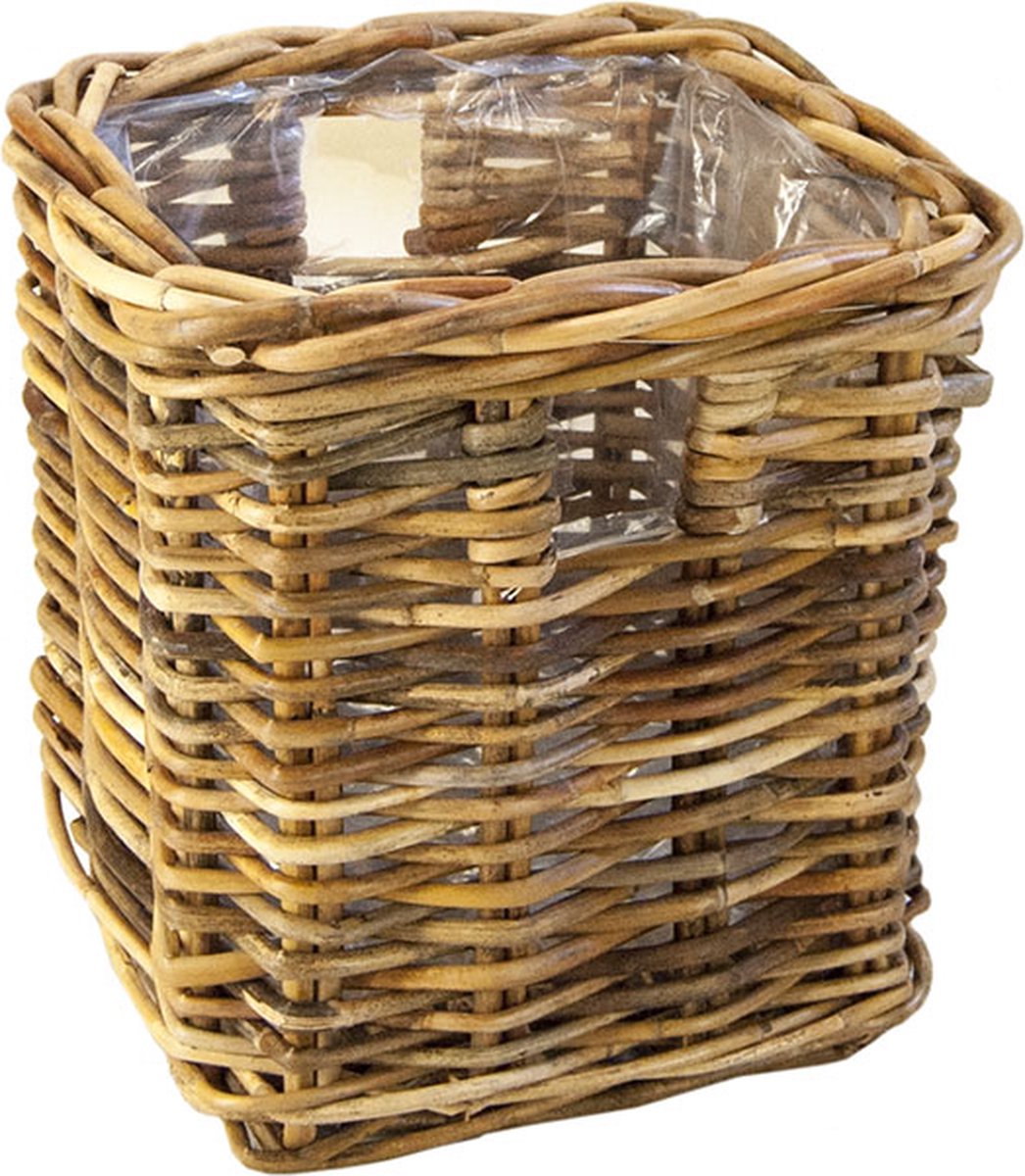 Rotan Houtmand vierkant 45x45x48