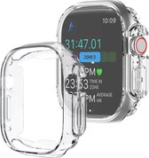 Hoes Geschikt voor Apple Watch Ultra Siliconen Case - Hoesje Geschikt voor Apple Watch Ultra (49 mm) Hoesje Cover Case - Transparant