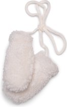 Baby Fleece Wantjes Kind met Koord - Wit/ Crème - 3-18 mnd
