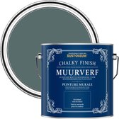 Rust-Oleum Groen Chalky Finish Muurverf - Diepe Zee 2,5L