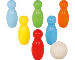 KEGELSPEL, 7-delig, hout, 3+