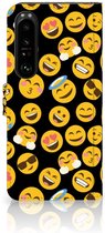 Flip Cover Sony Xperia 1 IV Telefoon Hoesje Emoji