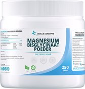 Magnesium Bisglycinaat poeder - Mineralen voedingssupplement - 250 gram | Muscle Concepts