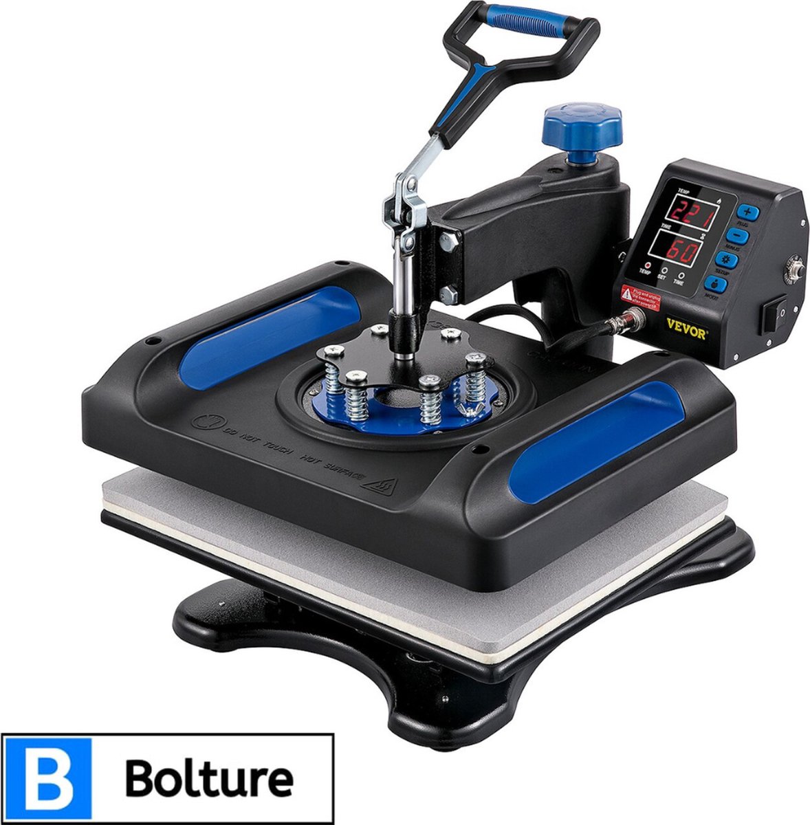 Bolture Transferpers - Sublimatie Printer - Heat Press Machine - Drukpers - Warmte Pers - Hittepers - Drukmachine - 800W