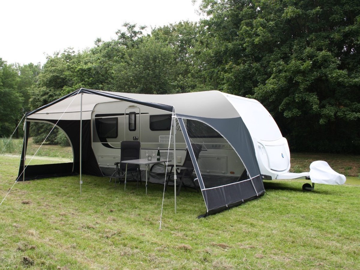 ESVO Panorama 240 - maat 15 voor omlooplengte 1026 - 1050 cm - met aluminium frame, haringen en scheerlijnen