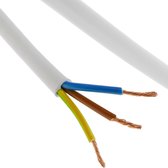 BeMatik - Elektrische kabelspoel 100 m wit 3x2.5mm