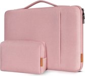 15,6 inch laptoptas, hoes, stootvast, waterdichte laptopsleeve, PC case, notebookbeschermhoes voor 15,6 inch Lenovo IdeaPad Flex 5/Lenovo Yoga/HP Pavilion 15 Envy 15/Dell XPS 15/Asus, roze