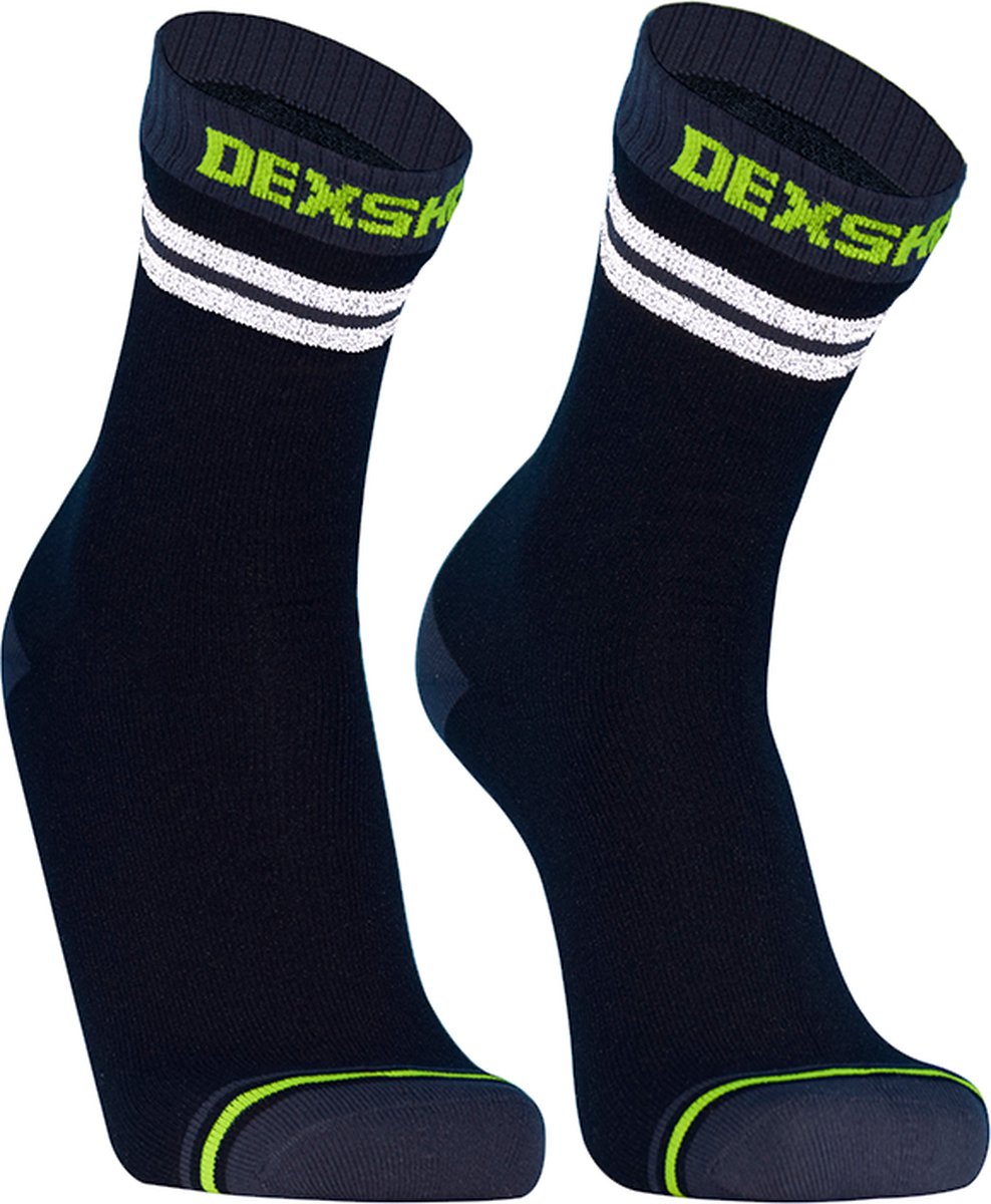 Dexshell - Pro Visibility Biking Socks Zwart - Outdoor - Waterdichte sokken - Fietssokken - Thermosokken - Ademend - 100% Waterproof - Zwart - S