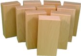 MD Sport - Ensemble de blocs en bois - Bloc de jeu - Bloc de navet - Groot - Set de 10