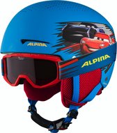 Alpina Zupo Disney Skihelm + Piney Skibril - Cars |  | Maat: 51 - 55 cm