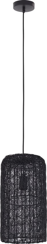 PTMD Idris Black iron hanging lamp long wired cilinder