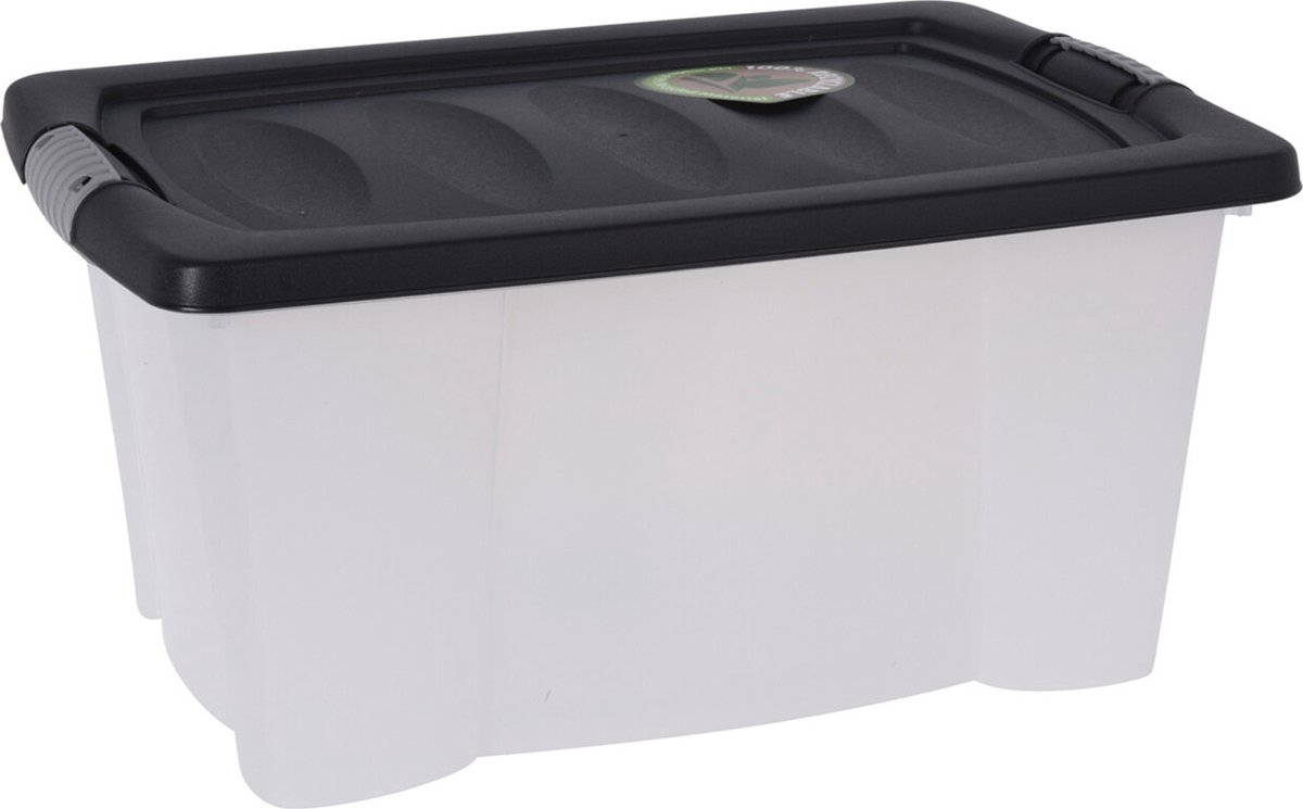 Storage Solutions Opslagbak/opbergdoos/organizer - met deksel - kunststof - 13 Liter