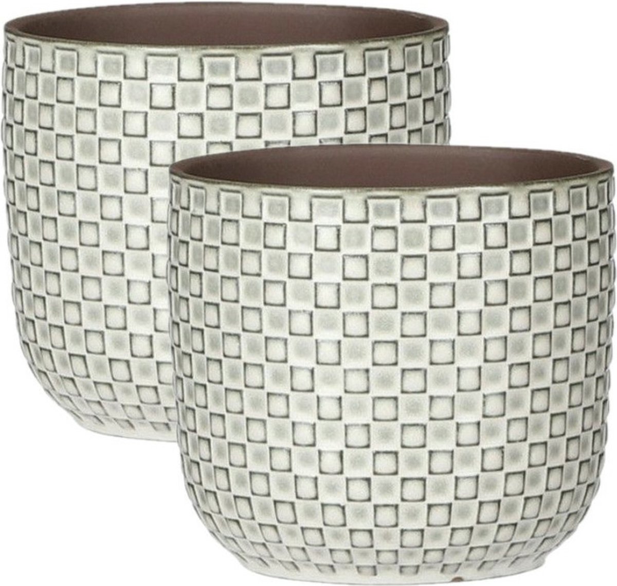 Lot De 2 Supports Décoratifs En Céramique Fleuris - Décoration Printanière Pour Intérieur Ou Extérieur, Couleur Orange
