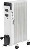 STAHLMANN Oliestraler ZR17 2000 Watt - Elektrische verwarming energiebesparend tot 40 m² - Elektrische verwarming met thermostaat en 3 verwarmingsniveaus - Elektrische verwarming wit