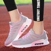 Sneakers dames grijs roze maat 35