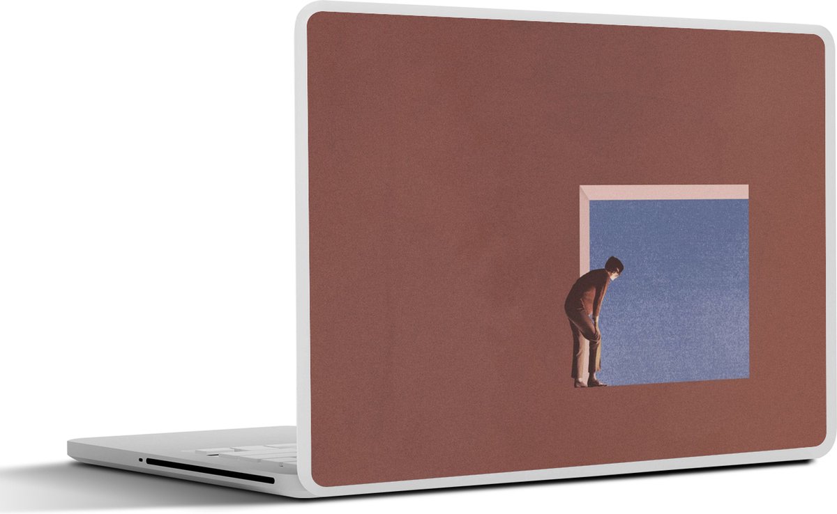 Laptop sticker - 10.1 inch - Man - Vintage - Design - 25x18cm - Laptopstickers - Laptop skin - Cover