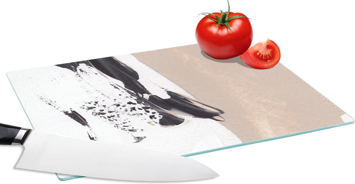 Glazen Snijplank - 28x20 - Verf - Design - Abstract - Snijplanken Glas