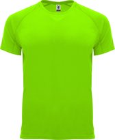 Fluorescent Groen kinder unisex sportshirt korte mouwen Bahrain merk Roly 16 jaar 164-176