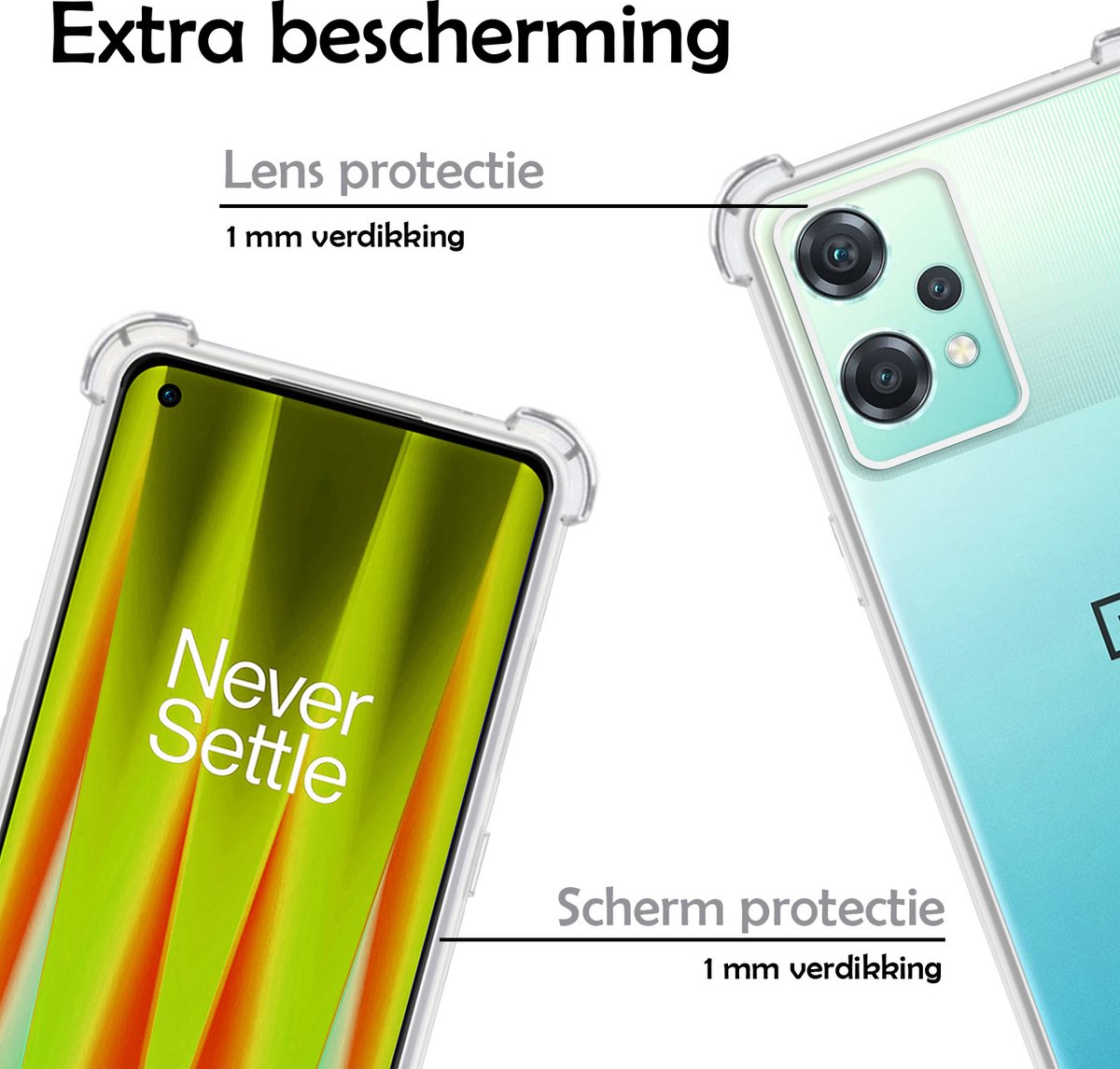 RankOne Zachte TPU-hoes Voor OnePlus Nord CE 2 Lite 5G – Gras Paars, Precies Passend En Beschermend