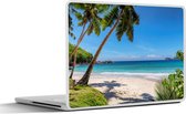 Laptop sticker - 17.3 inch - Strand - Zee - Palmbomen - Zon - 40x30cm - Laptopstickers - Laptop skin - Cover