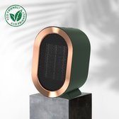 Bol.com Oneiro's Originele™ elektrische ventilator kachel GROEN 800W/1200W - 10 x 13 x 20 cm - elektrische verwarming - kachel -... aanbieding