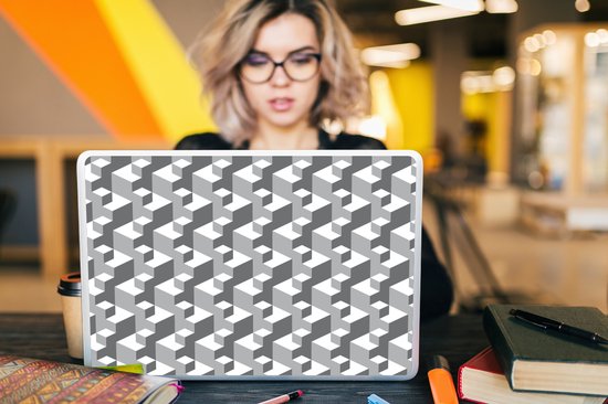 Autocollant pour ordinateur portable - 17,3 pouces - Motifs - Blocs - 3D - 40x30cm - Autocollants pour ordinateur portable - Skin pour ordinateur portable - Couverture