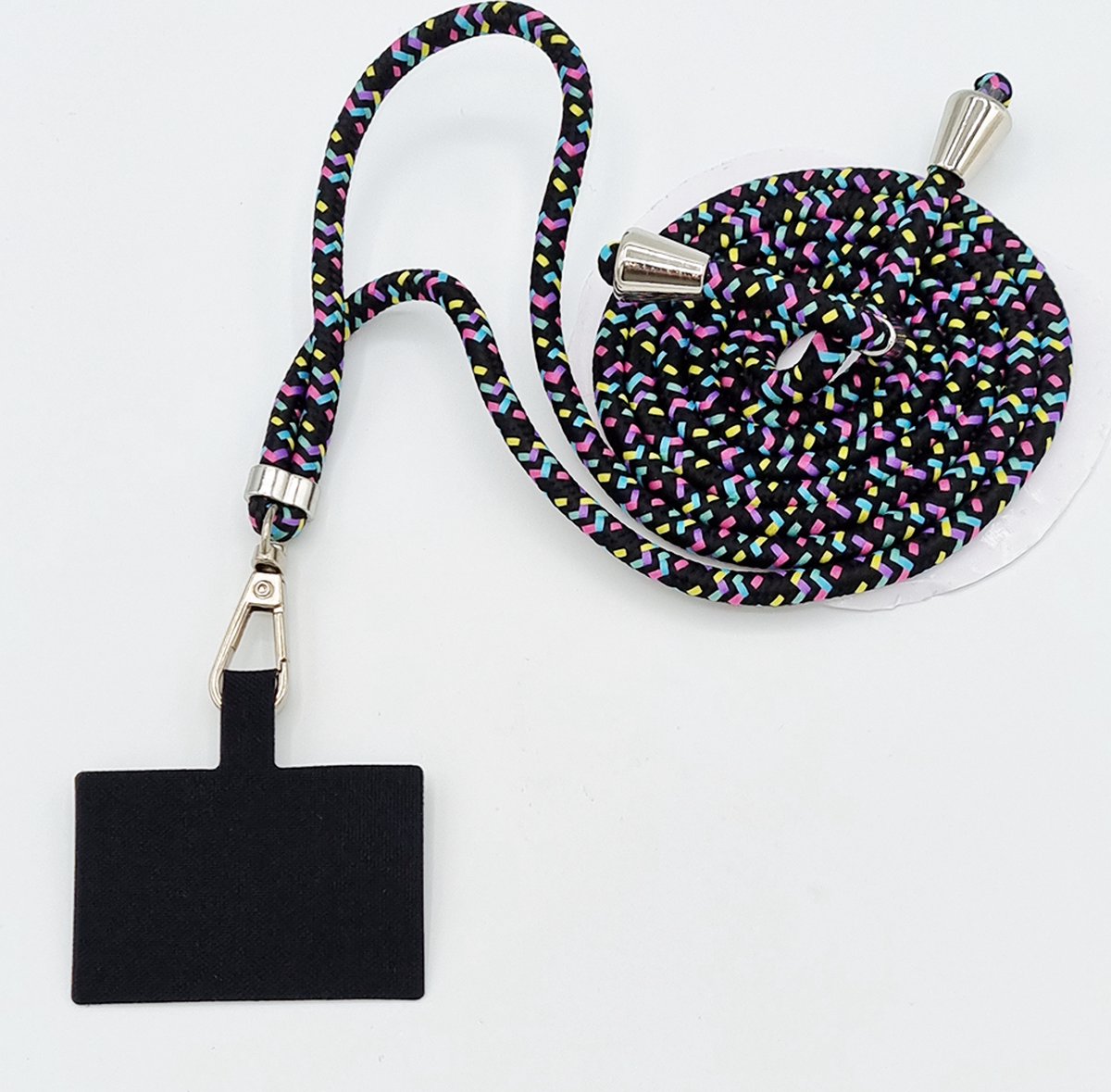 Universele verstelbare telefoonkoord - multi-colours - 150 cm