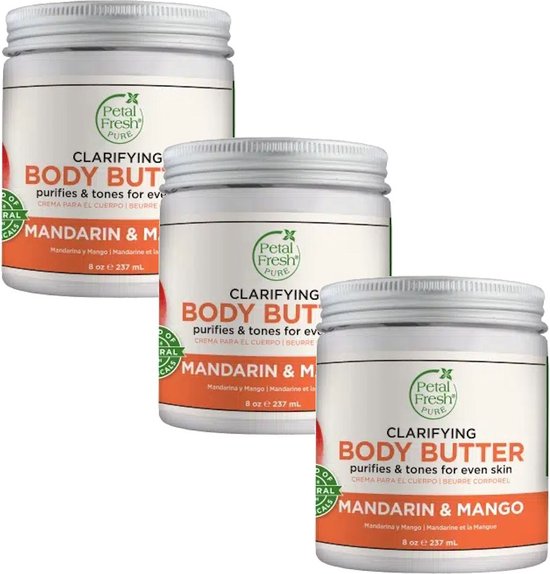 PETAL FRESH Body Butter Mandarin & Mango 3 Pak