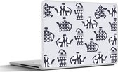 Laptop sticker - 12.3 inch - Theepot - Patronen - Thee - 30x22cm - Laptopstickers - Laptop skin - Cover