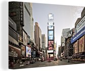 Canvas Schilderij Zonsopgang Times Square - 30x20 cm - Wanddecoratie