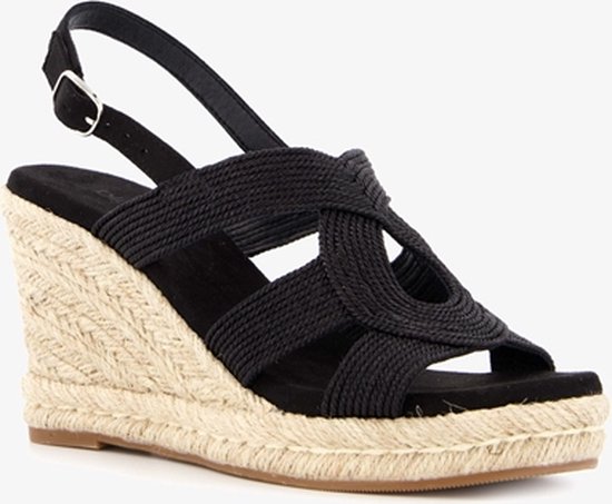 sandalen sleehak zwart