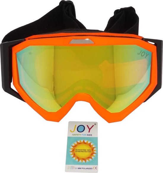 Pro Care Excellent Quality® Xps JOY Kids Orange TPU Ultra-Light Frame Dubbel Oranje Transparant Layer Lens - Ski/Snowboard Goggle - 100% UVA UVB UVC Bescherming
