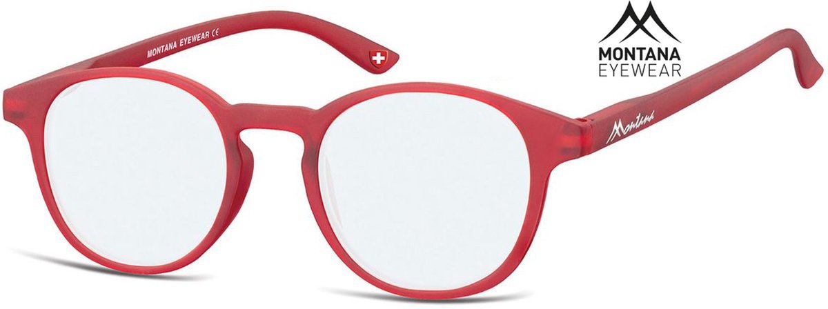 Montana Eyewear BLF52B leesbril - beeldschermbril +1.50 Rood - Rond