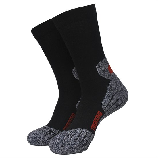 Qualithy Wandelsokken - Zwart - Thermo sokken - Naadloos - Coolmax - links/rechts