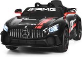 Mercedes GT4 AMG 12v afstandsbediening l Leer l MP3 l Rubberband | zwart