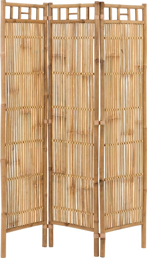 J-Line mamerscherm 3 delig - bamboe - naturel