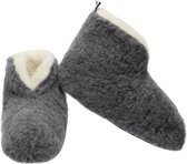 Chaussons montants LuLu -100% laine avec semelle antidérapante, taille 39