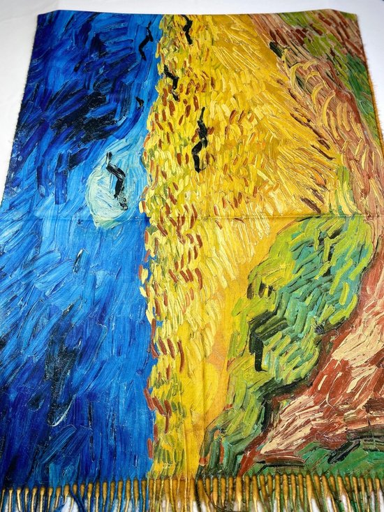 Vincent van Gogh Korenveld met kraaien van dikker materiaal met 2 kanten (1 kant effen)