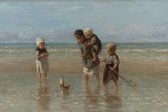Kinderen der zee, Jozef Israëls, 1872  Canvas Print