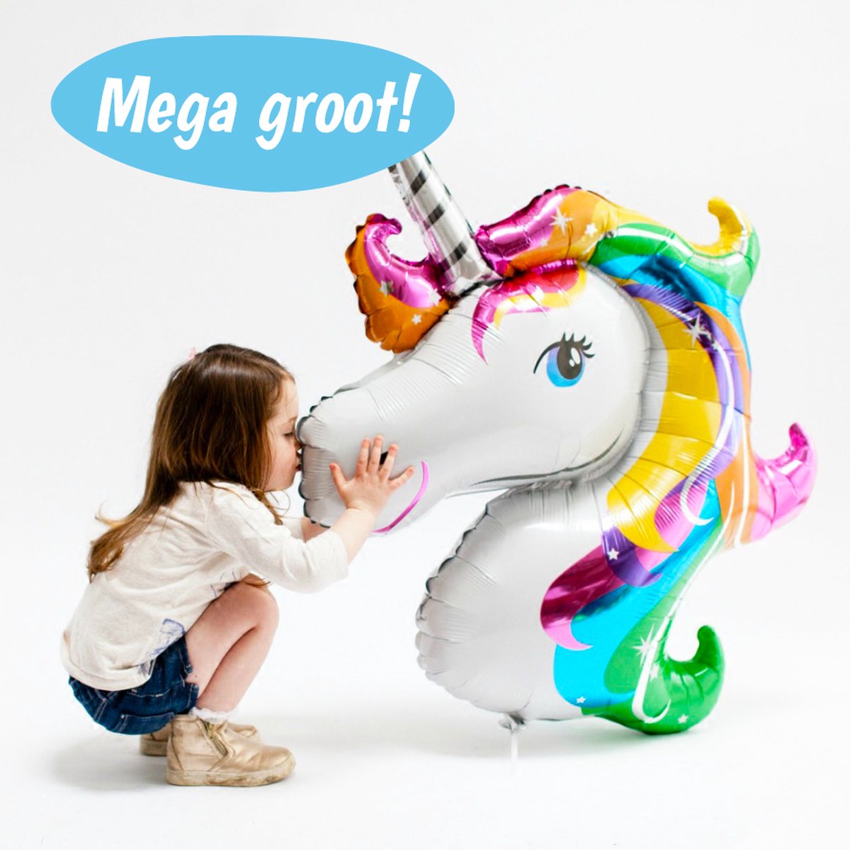 Intact huisvrouw paniek Unicorn Folie Ballon XXL - Eenhoorn Versiering - Helium Folieballon Kinderen  - Happy... | bol.com