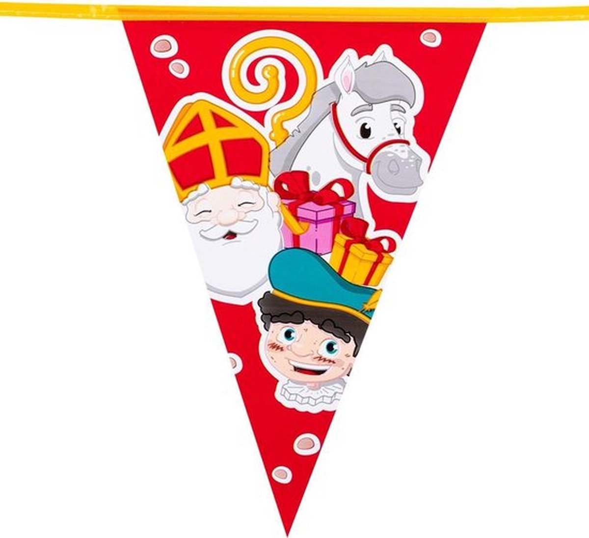 Boland Vlaggenlijn Sinterklaas 6 Meter Polyetheen Rood/geel