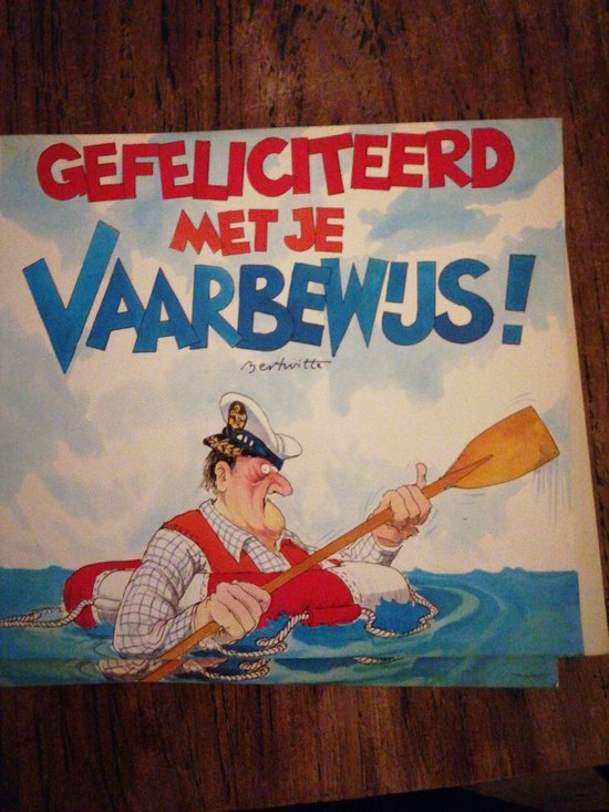Gefeliciteerd met je vaarbewijs ! - cover