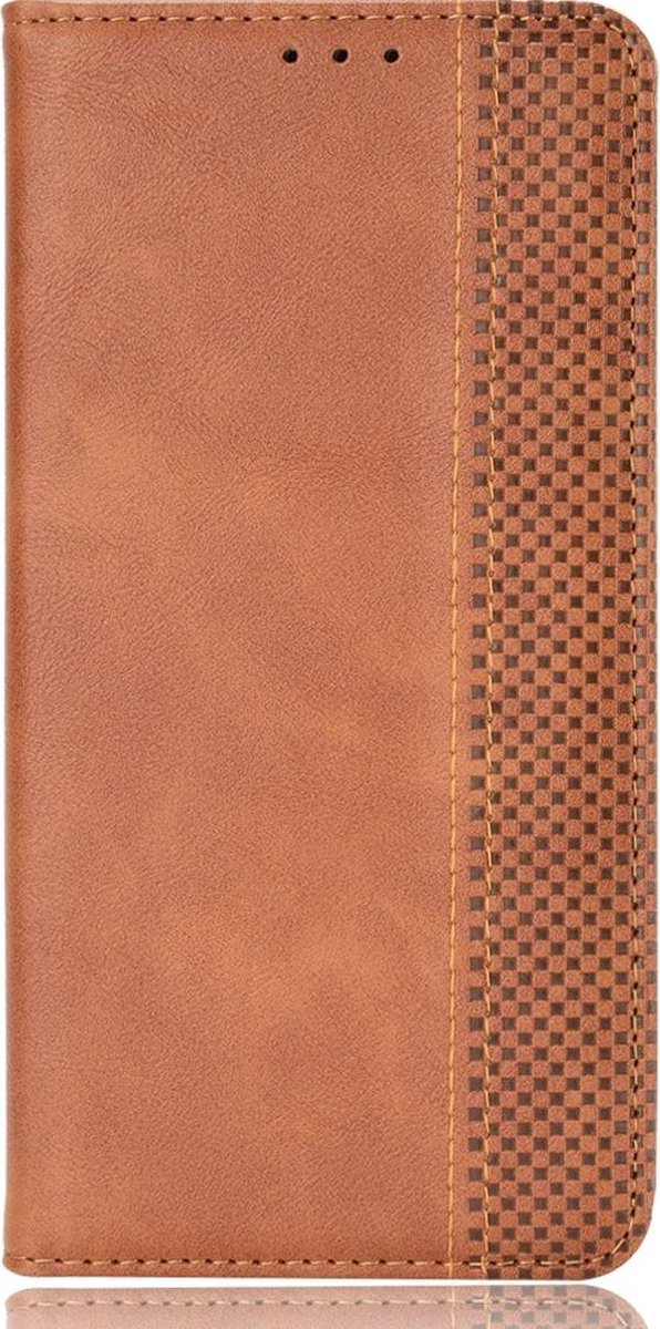 Mobigear Telefoonhoesje geschikt voor Motorola Edge 30 Neo Hoesje | Mobigear Sensation Bookcase Portemonnee | Pasjeshouder voor 3 Pasjes | Telefoonhoesje voor Pinpas / OV Kaart / Rijbewijs - Bruin