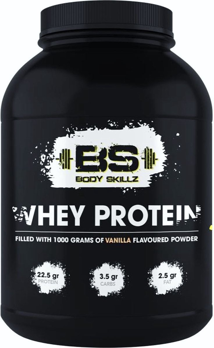 Whey Protein 100% Aardbei 1000g Body Skillz
