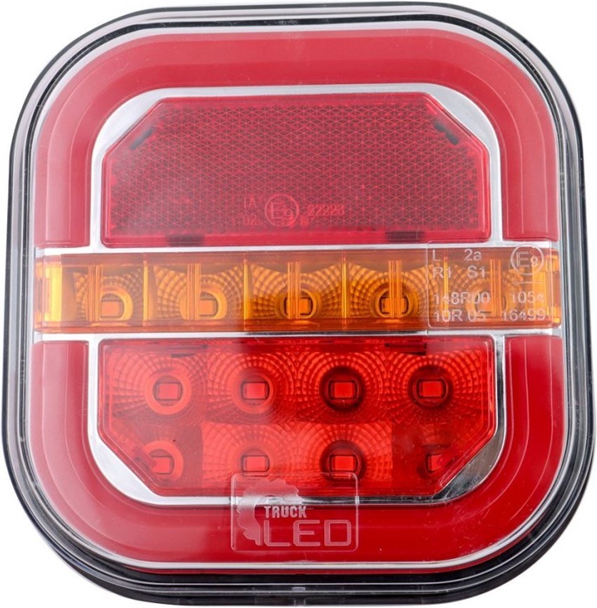 LED achterlicht 12/24V 109x107mm Links