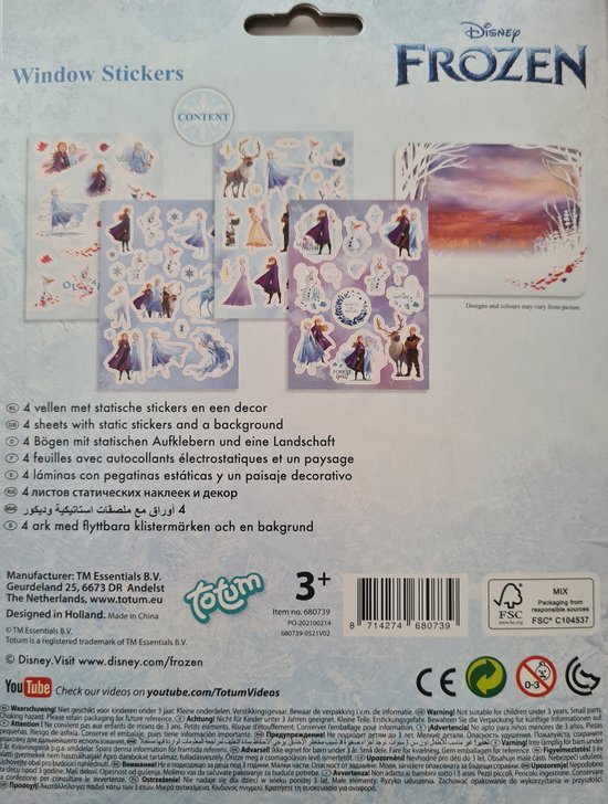 Frozen Raamstickers Elsa & Anna Stickers voor op het Raam