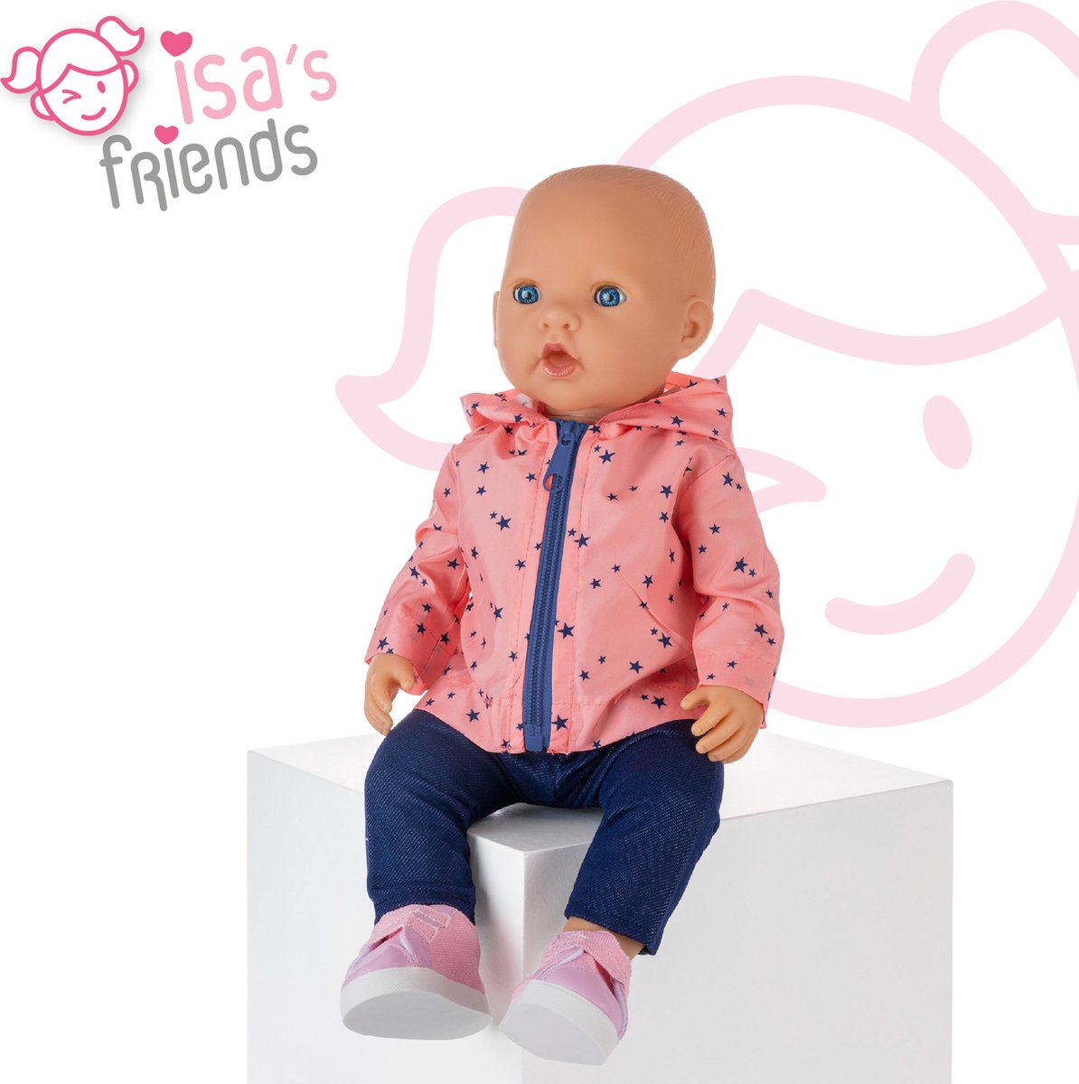 Isa's Friends® - Poppenkleding - Setje 3 outfits - Kleertjes geschikt voor o.a. BABY born - 43 cm - Geschenkverpakking — afbeelding 10