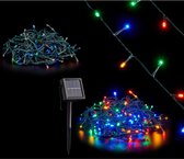 Krist+ Lichtsnoer - 150 gekleurde LEDs - 750 cm - solar feestverlichting/kerstverlichting