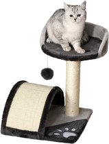 PawHut Krabboom met speelballen kattenkrabboom krabpaal sisaltouw D30-033-1