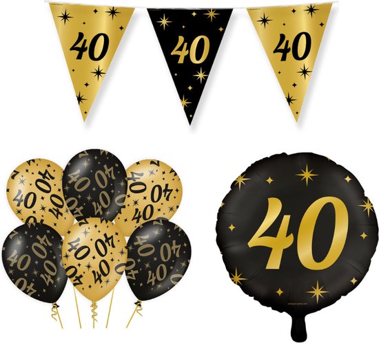 Forfait de décoration d'anniversaire 40 ans Classy Party